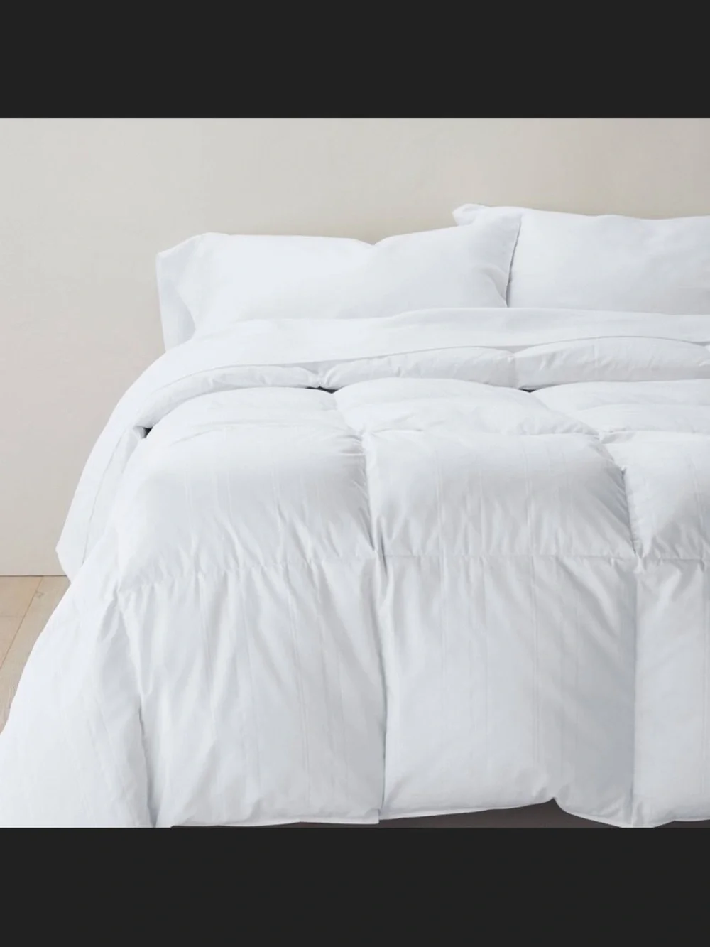 Casaluna All Seasons Weight Down Comforter King White 600 Duck Down Fill